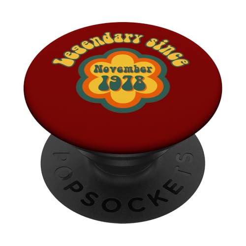 Consigue ahora Nacido en noviembre Cumpleaños 1978 Cumpleaños Legendario desde 1978 PopSockets PopGrip Intercambiable Top Precio 2024 | regaloscumple.com