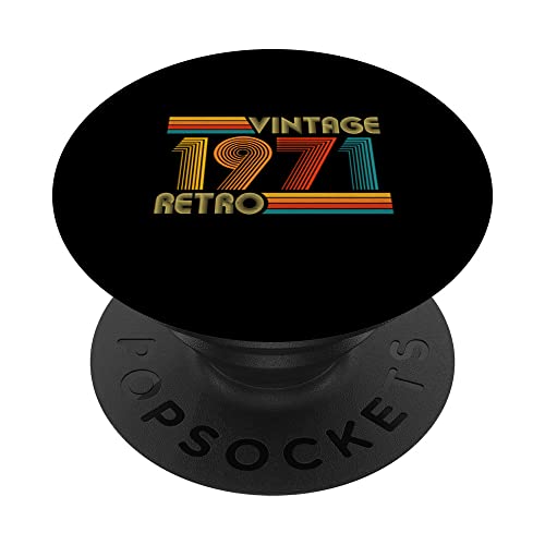 Comprar Regalo Navidad 52 cumpleaños para hombres y mujeres retro vintage 1971 PopSockets PopGrip Intercambiable Rebajas 2025 | regaloscumple.com