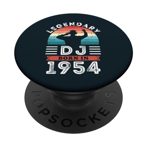 Consigue ahora Regalos legendarios 70 cumpleaños Ideas para regalar DJ nacido en 1954 PopSockets PopGrip Intercambiable Ofertas 2024 | regaloscumple.com