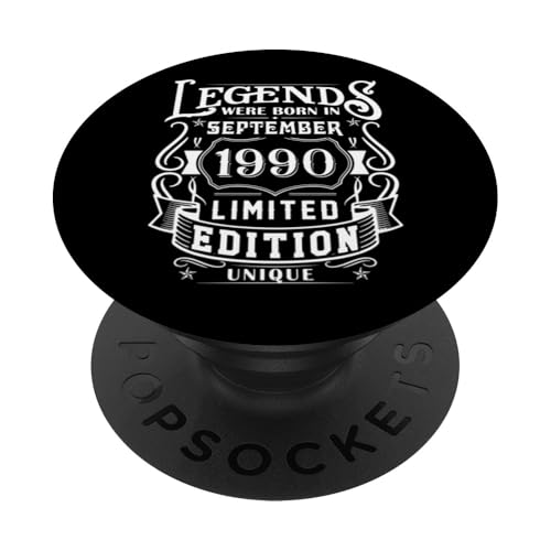 Consigue ahora Ideas para regalar Cumpleaños Septiembre 1990 Edición Limitada Regalo Vintage PopSockets PopGrip Adhesivo Top Precio 2025 | regaloscumple.com