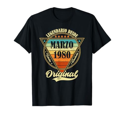 Consigue ahora 44 cumpleaños Nacido en Marzo Navidad 1980 Vintage 44 años Camiseta Rebajas 2024 | regaloscumple.com