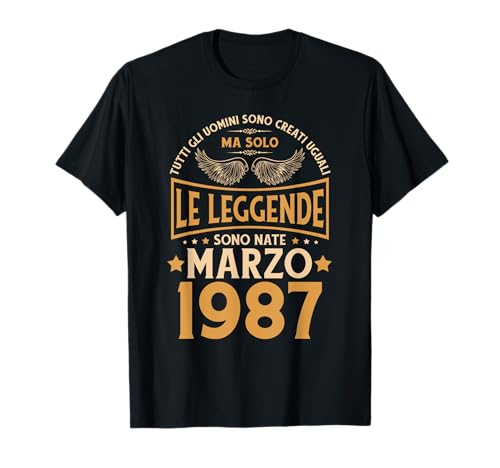 Consigue ahora Cumpleaños Hombre Regalo BlackFriday Mujer Las Leyendas Marzo 1987 Camiseta Ofertas 2024 | regaloscumple.com