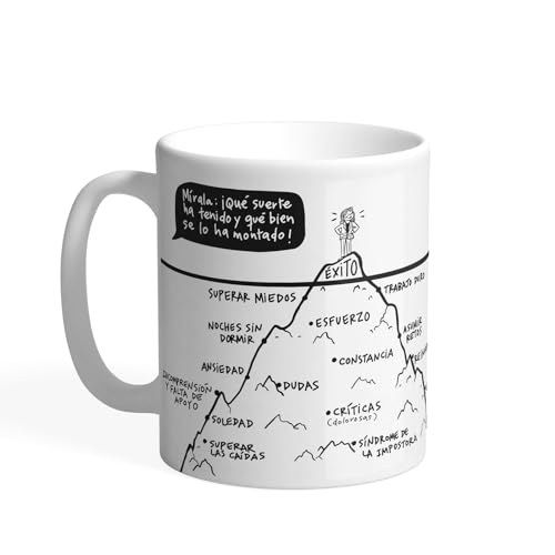 Comprar Pedrita Parker Taza desayuno - Tener éxito - Ideas para regalar Taza café - Taza cerámica Top Precio 2025 | regaloscumple.com