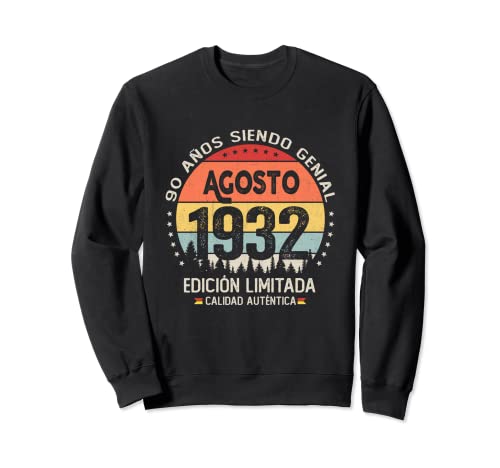 Comprar 90 años Cumpleaños Las Leyendas BlackFriday nacen en Agosto 1932 Sudadera Top Precio 2024 | regaloscumple.com