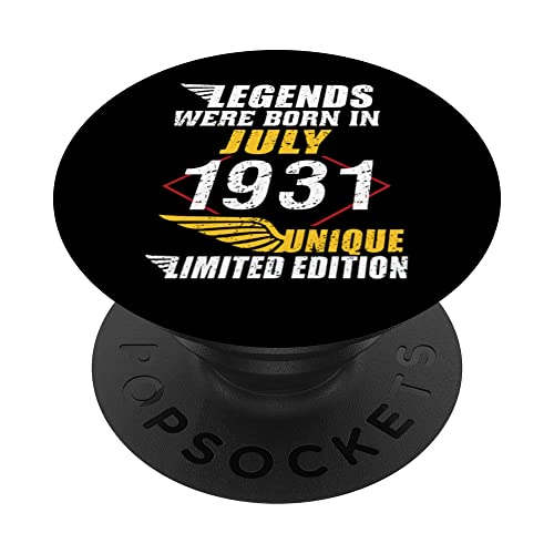 Consigue ahora Cumpleaños Julio 1931 Edición Limitada Regalo Catálogo Legend July PopSockets PopGrip Intercambiable Top Precio 2024 | regaloscumple.com