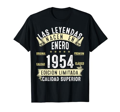 Oferta 70 Cumpleaños Leyendas en De Camiseta