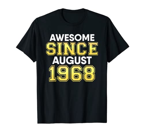 Comprar 53 cumpleaños 1968 fiesta 53 años impresionante desde Cumpleaños agosto Camiseta Ofertas 2025 | regaloscumple.com
