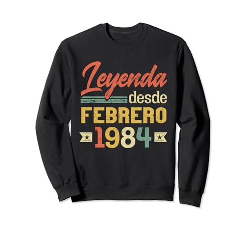 Comprar Navidad Leyenda Desde Febrero 1984 Cumpleaños 40 Años Sudadera Rebajas 2025 | regaloscumple.com