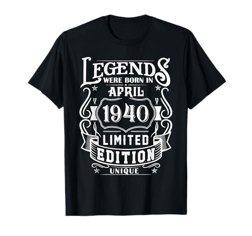 Consigue ahora Cumpleaños Navidad Abril 1940 Edición Limitada Regalo April Camiseta Ofertas 2024 | regaloscumple.com