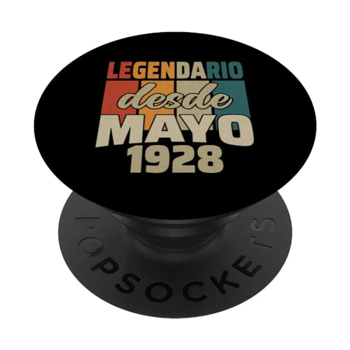 Consigue ahora Legendario Desde Mayo 1928 - Cumpleaños Navidad 96 Años PopSockets PopGrip Intercambiable Rebajas 2024 | regaloscumple.com