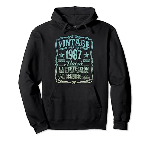 Comprar Vintage Born In Catálogo 1987 Classic 37 Cumpleaños Edición Limitada Sudadera con Capucha Top Precio 2024 | regaloscumple.com