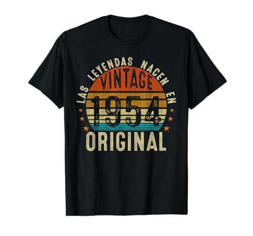 Consigue ahora 70 años Cumpleaños Hombre Regalo Original 1954 Regalos Camiseta Ofertas 2024 | regaloscumple.com