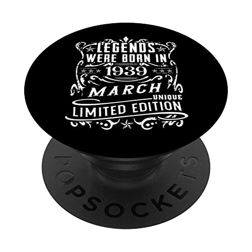 Comprar Cumpleaños Marzo 1939 Ideas para regalar Edición Limitada Regalo March 1939 PopSockets PopGrip Adhesivo Top Precio 2024 | regaloscumple.com