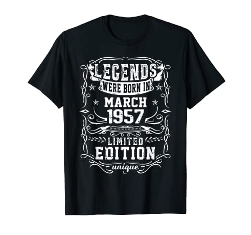 Oferta Cumpleaños 1957 Limitada March Camiseta