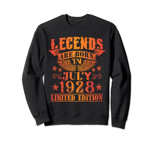 Consigue ahora Cumpleaños Julio 1928 Edición Limitada Cumpleaños Regalo Legend July Sudadera Ofertas 2025 | regaloscumple.com