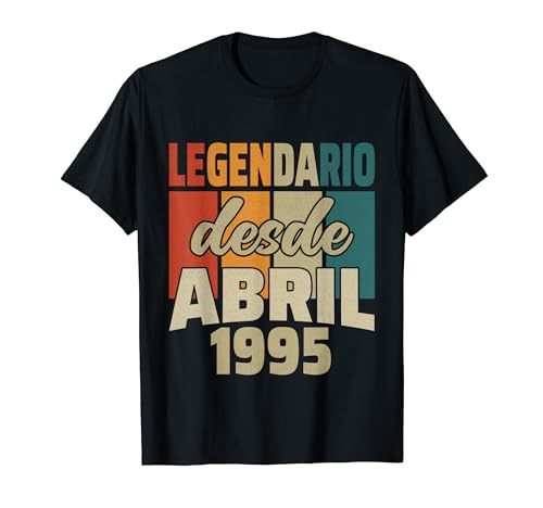 Consigue ahora Legendario Promoción Desde Abril 1995 - Cumpleaños 29 Años Camiseta Rebajas 2024 | regaloscumple.com