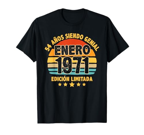 Consigue Ideas para regalar ahora Enero 1971 54 Años Hombre Cumpleaños Regalo Enero 1971 Camiseta Ofertas 2025 | regaloscumple.com