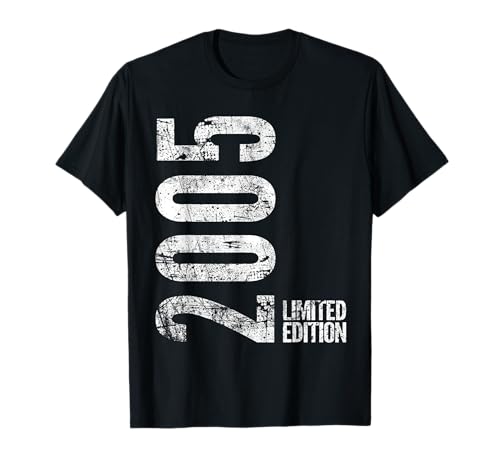 Comprar Vintage Ideas para regalar 2005 Edición Limitada 20 Años 20 Cumpleaños Camiseta Ofertas 2025 | regaloscumple.com