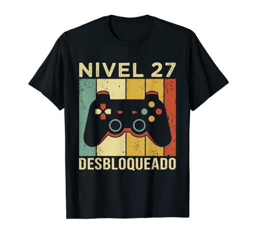 Comprar Cumpleaños Gaming Videojugador Mando Cumpleaño 27 Aniversario Gaming Camiseta Top Precio 2024 | regaloscumple.com