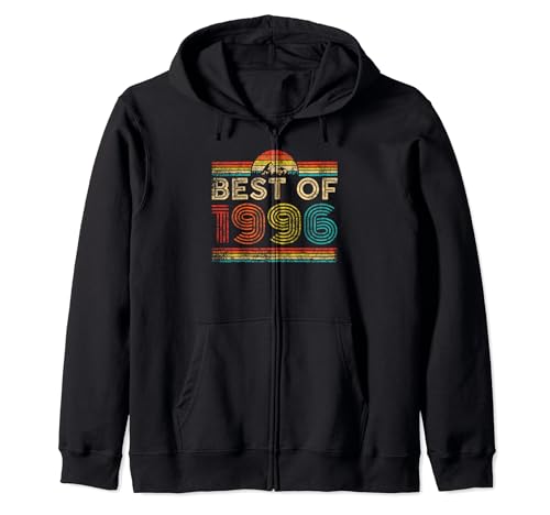 Comprar Best Of 1996 Vintage 1996 Classic Year Men Women Birthday Sudadera Cumpleaños con Capucha Top Precio 2025 | regaloscumple.com