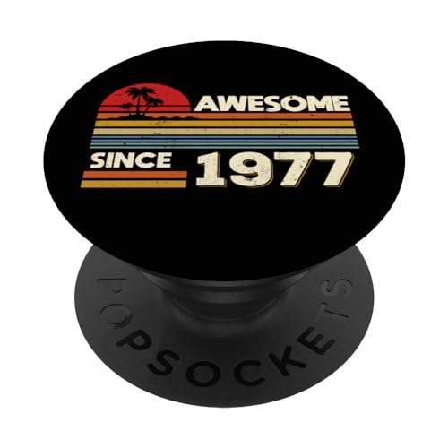 Comprar 47 cumpleaños impresionante desde 1977 Cumpleaños 47 Promoción años PopSockets PopGrip Intercambiable Top Precio 2025 | regaloscumple.com