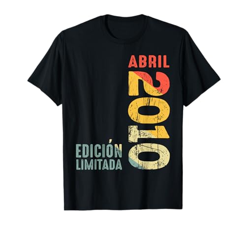 Comprar Abril 2010 Retro Regalos 2010 Año 2010 Vintage 2010 Desde 2010 Camiseta Rebajas 2025 | regaloscumple.com