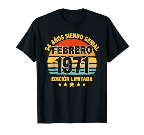 Consigue ahora Febrero 1971 54 Años Hombre Cumpleaños Regalo Febrero 1971 Promoción Camiseta Top Precio 2025 | regaloscumple.com