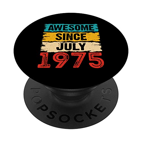 Consigue ahora Regalos cumpleaños 48 años impresionantes desde julio 1975 PopSockets PopGrip BlackFriday Intercambiable Rebajas 2025 | regaloscumple.com