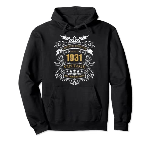 Comprar Limited Edition 92 Cumpleaños Idea Del Regalo Promoción Vintage 1931 Sudadera con Capucha Ofertas 2025 | regaloscumple.com