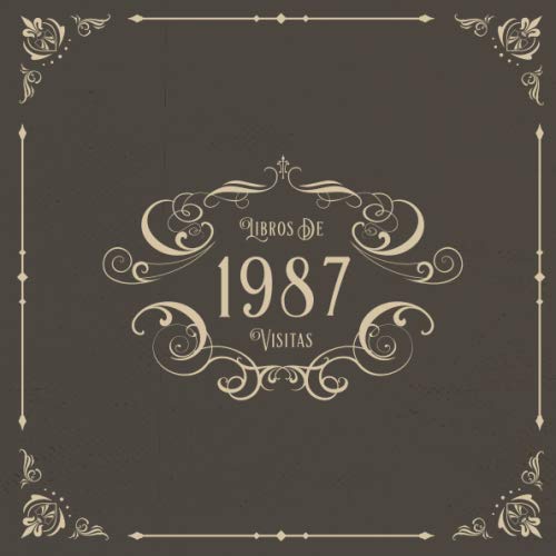 Comprar 1987 Libros Visitas: Libros Cumpleaños visitas para fiestas cumpleaños estilo vintage para que la familia y los amigos inserten saludos y mensajes | 100 páginas Rebajas 2023 | regaloscumple.com