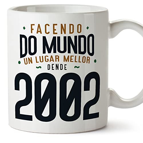 Comprar MUGFFINS Tazas 2002 Cumpleaños - BlackFriday En Gallego - Facendo do Mundo un Lugar Mellor - 11 oz / 330 ml - Regalo original y divertido Rebajas 2024 | regaloscumple.com