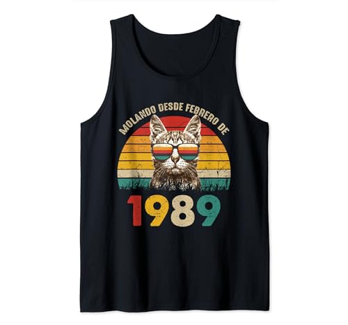 Comprar Molando Desde Febrero Cumpleaños 1989 Cumpleaños 35 Años Camiseta sin Mangas Top Precio 2024 | regaloscumple.com