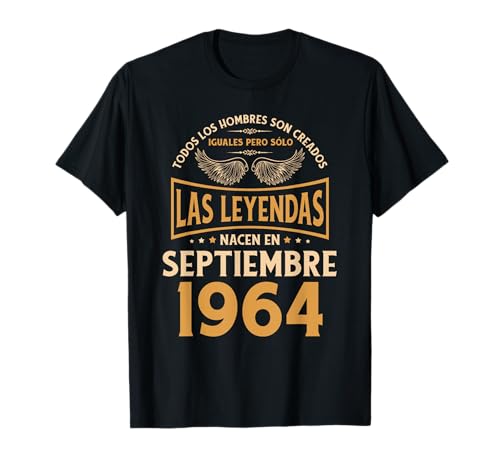 Comprar Cumpleaños Hombre Regalos Las Leyendas Septiembre 1964 BlackFriday Camiseta Rebajas 2024 | regaloscumple.com