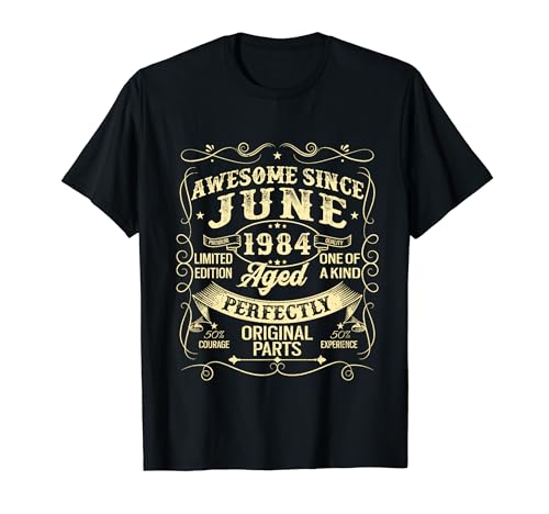 Oferta Awesome June Year Birth 1984 Camiseta