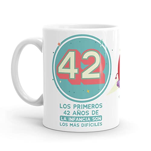 Consigue ahora Puterful - Taza 42 Cumpleaños - Tazas originales para café - Resistente Ideas para regalar al microondas y lavavajillas Ofertas 2025 | regaloscumple.com