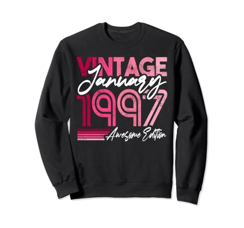 Comprar 1997 Cumpleaños Diseño nacido en enero Ideas para regalar 1997 Sudadera Rebajas 2025 | regaloscumple.com