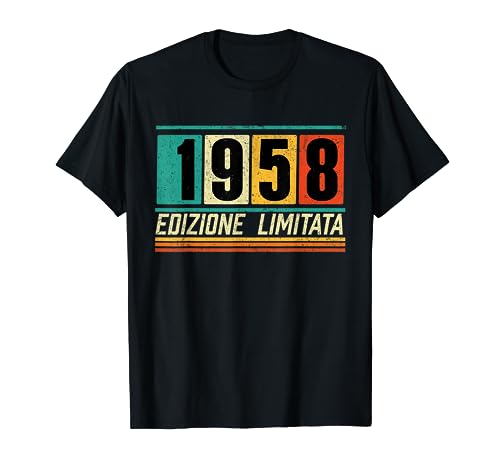 Consigue Promoción ahora Vintage 1958 Edición Limitada Año nacimiento Cumpleaños Camiseta Top Precio 2023 | regaloscumple.com