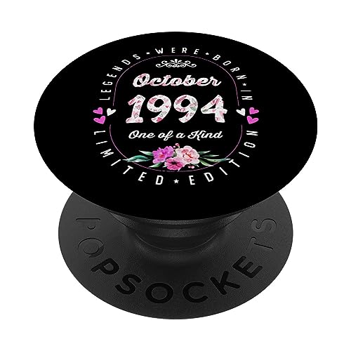 Comprar Cumpleaños Floral - Las Leyendas nacen en Octubre Promoción 1994 PopSockets PopGrip Intercambiable Top Precio 2025 | regaloscumple.com