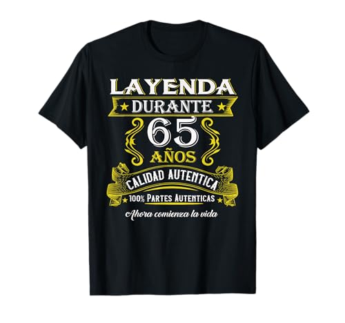 Comprar Cumpleaños Hombres Mujeres 65 Años Homenaje A Las Leyendas BlackFriday Camiseta Rebajas 2025 | regaloscumple.com