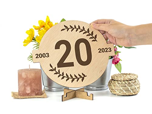 Top Precios CONTRAXT Tarjeta felicitacion 20 cumpleaños aniversario Tarjeta felicitacion Regalo cumpleaños