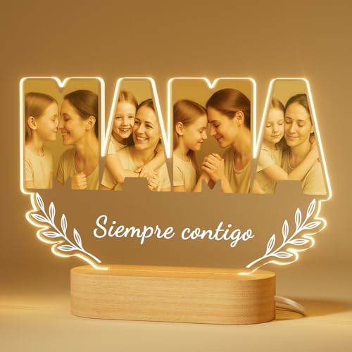 Comprar IDIY Lampara Personalizada con tu Foto - Marcos con Profundidad LED 3D Regalo Día la Madre Mamá Regalo Original para Cumpleaños Navidad Acción Navidad Gracias Ofertas 2023 | regaloscumple.com