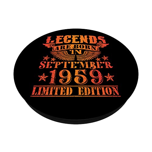 Top Precios Cumpleaños Septiembre 1959 Edición Limitada Regalo Vintage PopSockets PopGrip Intercambiable