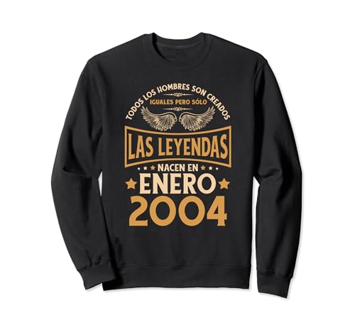 Consigue ahora Cumpleaños Hombre Regalos Las Navidad Leyendas Enero 2004 Sudadera Top Precio 2024 | regaloscumple.com