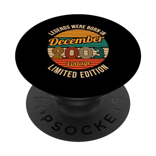 Comprar Regalos Las leyendas nacieron en diciembre 2003 20 cumpleaños PopSockets PopGrip Intercambiable Ofertas 2024 | regaloscumple.com
