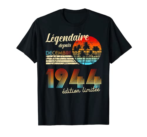 Comprar Cumpleaños Nacidos En BlackFriday Legendario Desde Regalo Diciembre 1944 Camiseta Ofertas 2025 | regaloscumple.com