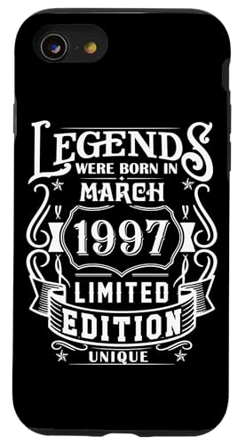 Comprar Carcasa para iPhone SE (2020) Regalos / 7 / 8 Cumpleaños Marzo 1997 Edición Limitada Regalo March 1997 Rebajas 2025 | regaloscumple.com