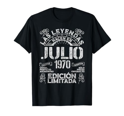 Consigue ahora Las BlackFriday Leyendas Nacen En Julio 1970 54 Años Cumpleaños Camiseta Rebajas 2024 | regaloscumple.com