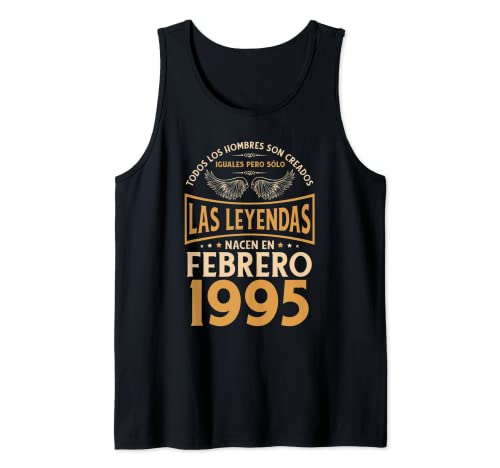 Comprar Cumpleaños Hombre Navidad Regalos Las Leyendas Febrero 1995 Camiseta sin Mangas Rebajas 2025 | regaloscumple.com