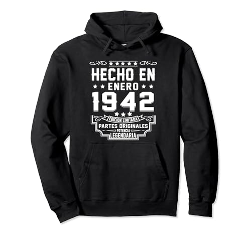 Comprar Hecho En Enero 1942 Partes Originales Cumpleaños 82 Ideas para regalar Años Sudadera con Capucha Ofertas 2024 | regaloscumple.com