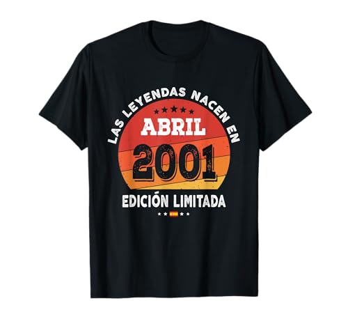 Comprar 21 años Cumpleaños Las Leyendas nacen en BlackFriday Abril 2001 Camiseta Ofertas 2024 | regaloscumple.com